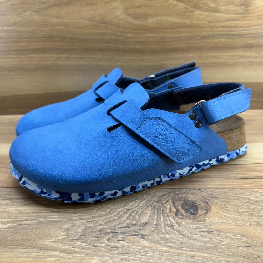 Birkenstock Birkis Tokio Clogs Womens 7 N EU 38 Blue Slip On Comfort Shoes - Picture 2 of 10